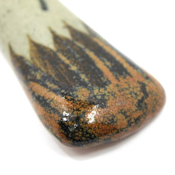 Vintage Tonala Mex Hand Painted Pottery Bird Roadrunner Folk Art Statue Signed - Picture 9 of 10